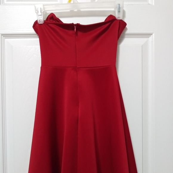 Strapless Red Dress - Picture 2 of 4